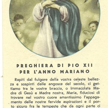 Errori nei santini. Le preghiere di Papa Pio XII